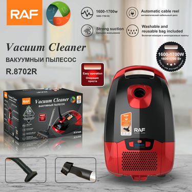 RAF EU Standard Handheld Vacuum Cleaner, Household Large Suction Dust Removal Powerful Horizontal Vacuum_voghion.com