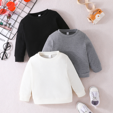 Mother&Kids Hoodie multi-color casual three-piece men's and women's treasure top solid color combination_voghion.com