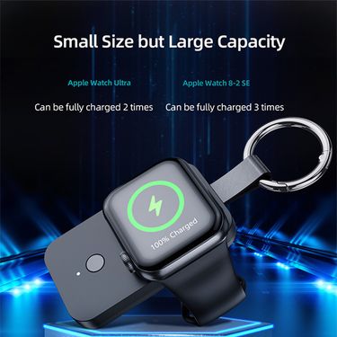 KC certified V9 portable 1000MA magnetic watch charger for Apple 8th generation keychain watch wireless charger_voghion.com