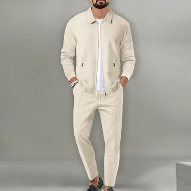 Men's Clothing 2025 New Autumn Style Youth Waffle Zipper Pocket Lapel Slim Cardigan Men's Jacket Suit_voghion.com