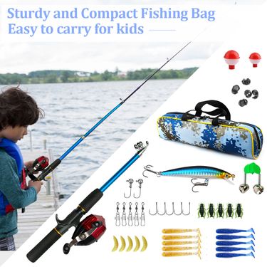Children's Full Set Rod For Kids Beginners Novice Mini Short Section Lure Sea Fishing_voghion.com