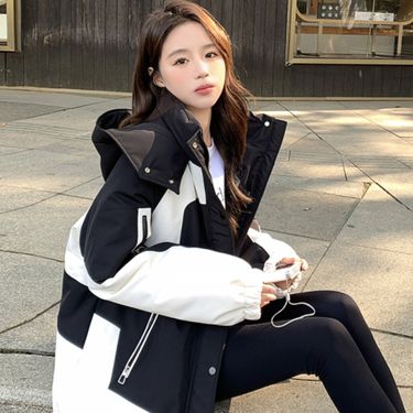 2024 Winter New Mountaineering Outdoor Stormtrooper Thickened Hooded Down Cotton Workwear Parker Wind Jacket Trendy_voghion.com