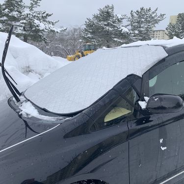 new car snow shield antifreeze outdoor cover cross border front windshield protective cover winter thickened snow shield_voghion.com
