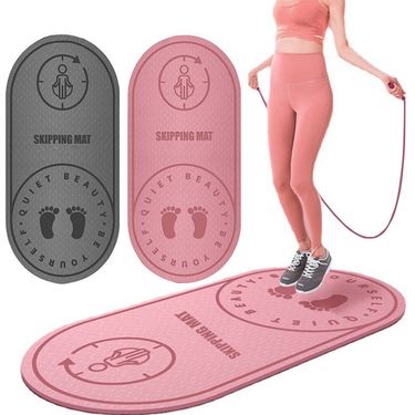 Anti-noise Jump Rope Mat Tpe Non-slip Exercise Yoga Mat Home Gym Shock Absorption Pad Portable Outdoor Fitness Accessories_viptrois.com
