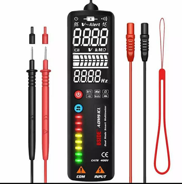 BSIDE Multimeter Resistance Tester LCD Digital Toughness Electric Strong ADMS1CL Intelligent Portable Voltmeter Ohmmeter_voghion.com