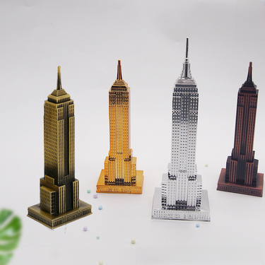 Metal ornaments Empire State Building American skyscraper model home creative ornaments shooting props manufacturers on behalf_voghion.com