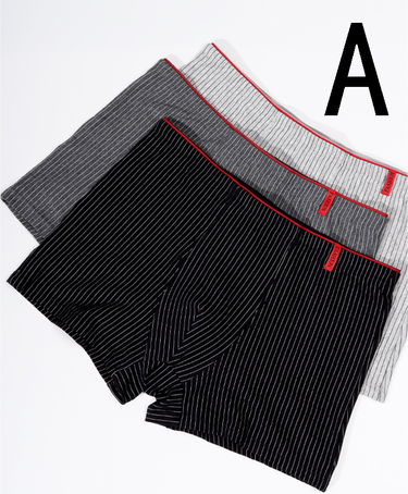 3pac Boxer shorts large size seamless cotton file men's boxer shorts summer thin section_voghion.com