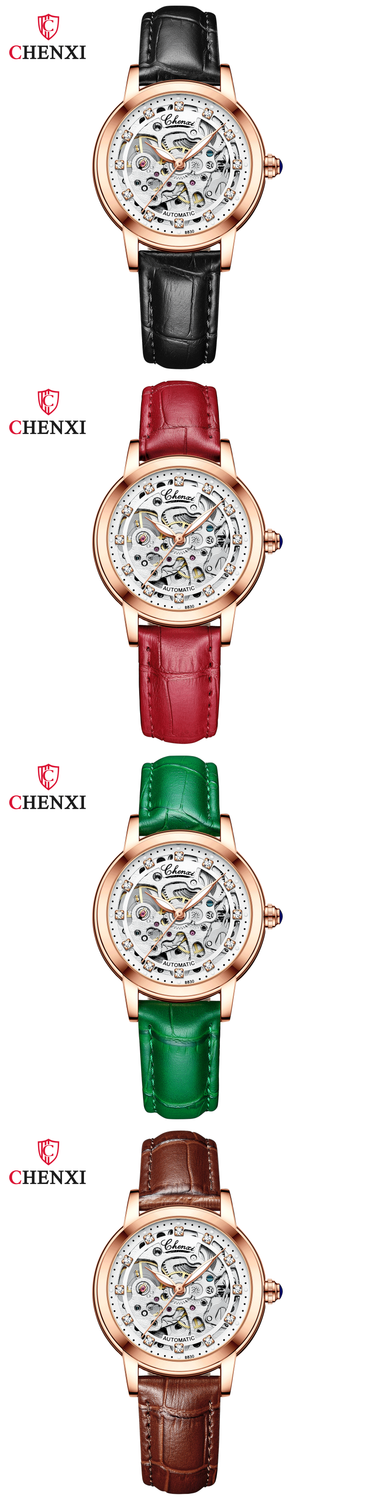 Women's Watches fashion diamond studded waterproof fully automatic hollow mechanical watch women's live broadcast watch_voghion.com