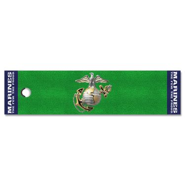 Marines 3D Logo Putting Green Runner 18"x72"_voghion.com