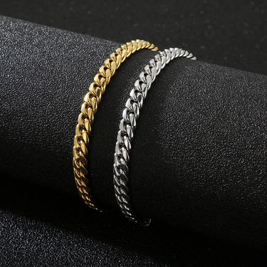 Fashion Solid Color Titanium Steel Men's Bracelets_ipsvogv.com