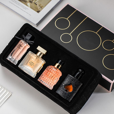 New Perfume Flower Story Gift Box Women's Perfume Four Piece Set Perfume Long Lasting Fragrance Recommend Black Coffee Perfume Women_voghion.com