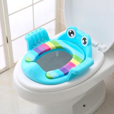 Children's Toilet Seat, Toddler Auxiliary Toilet Training, Cushioned Toilet, Hand-held Thickened And Comfortable Baby Toilet Sea_voghion.com