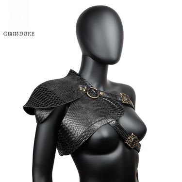 Punk armor Lady Armor Cape vest Halloween cape COSPLAY costume party props_voghion.com