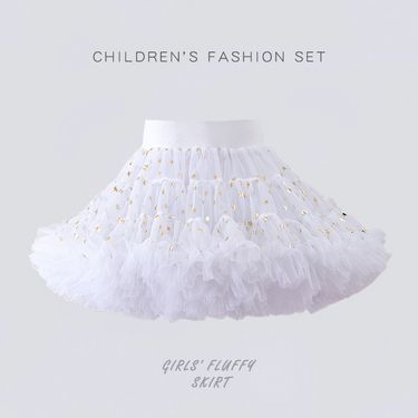 Kids' clothing Girls tutu skirt spring and summer new Korean version skirt full of stars children's mesh tutu skirt princess skirt_voghion.com