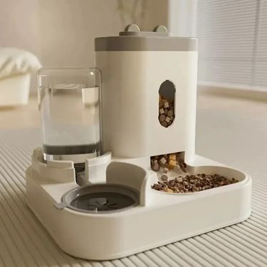 Automatic Feeder Dog Cat Food Bowl With Water Fountain Large Capacity Pet Food Storage Dispenser Container Puppy Pet Accessories_voghion.com