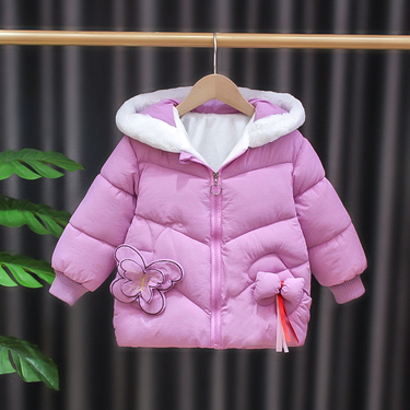 Girls' Winter Cotton-padded Jacket Children's Cotton-padded Jacket In Children's Thick Little Girl's Down Cotton-padded Jacket_voghion.com