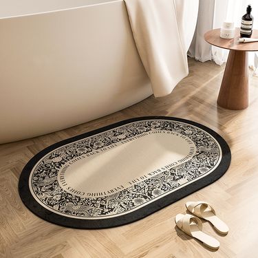 Diatom Mud Bathroom Floor Mat American Quick Drying Bathtub Foot Mat Bathroom Door Non Slip Absorbent Mat Toilet Carpet_voghion.com