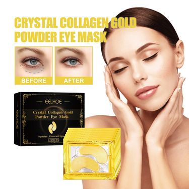 EELHOE Collagen Gold Eye Mask Elastic Care Firming Eye Wrinkles Eye Patch Overnight Dark Circles And Bags_voghion.com