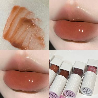New Light Translucent Mirror Lip Gloss Water Gloss Pure Desire Glass Lips Appear White and Long-lasting, Not Easy to Stick to Cup Lip Gloss_voghion.com