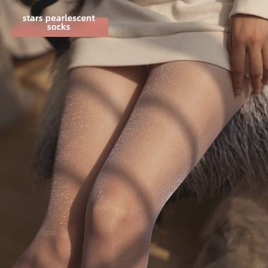 Pearlescent Bright Silk First-line Ultra-thin Silk Stockings Women's Fleshy Spring and Summer Glossy Oil Bright Sexy Traceless Plus Size Black Silk St_voghion.com