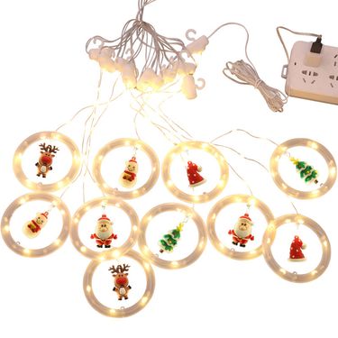 LED Holiday Light Christmas Decoration Lamp Room Decor Garland New Year Decor String Lights Santa Decoration Accessories_voghion.com
