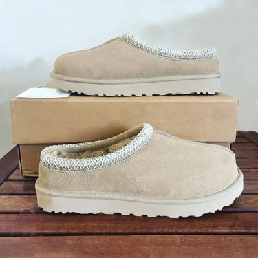 Tazz Slippers Designer Classic Mini Short Boots Women Men Fur Sheepskin Tasman Tass Chesut Sand Mustard Seed Beige_voghion.com