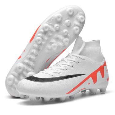 Soccer Shoes High Top Football Shoes Actual Artificial Turf Football Shoes Nail Training Shoes_voghion.com