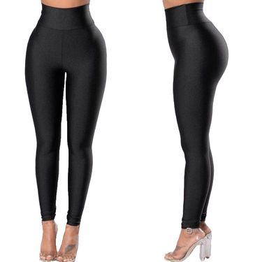 High Waist High Elasticity Leisure Sports Yoga Running Leggings_voghion.com