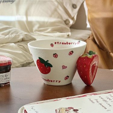 Ceramic Water Cup Home Collection Exquisite Hand-Painted Fruit Coffee Mug_voghion.com