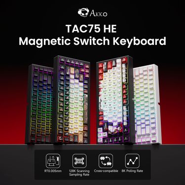 75% Gaming Keyboard With Magnetic Switches, Rapid Trigger, 0.005mm, 8K RGB Wired Esports Custom Keyboard For Gamers_voghion.com