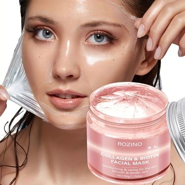 Tear-off Mask Full English Sakura Collagen Overnight Firming Elastic Moisturizing Hydrating_voghion.com