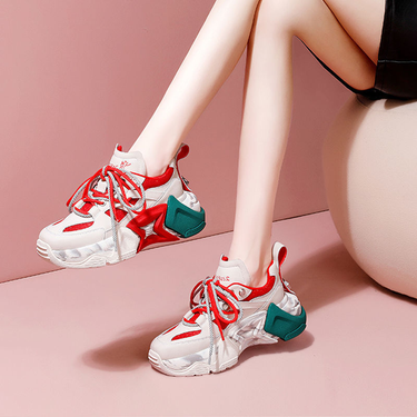 Dad's Women's Instagram Trend New Spring Thick Sole, Tall And Versatile, Super Fire, Showy Feet, Small Casual_voghion.com