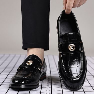 SHLIANG Fashion Shoes Men Casual Shoes Autumn Leather Loafers Office Shoes For Men Driving Moccasins Comfortable Slip On Party Y0621_voghion.com