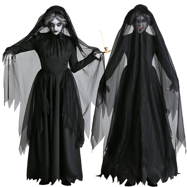 Halloween costume new horror ghost bride zombie costume bar party stage vampire demon costume_voghion.com
