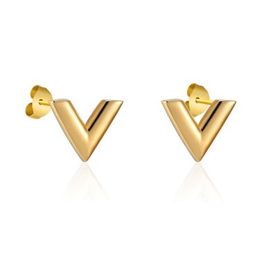 Earrings 1pc hip hop does not fade versatile men and women simple tide personality versatile titanium steel_voghion.com