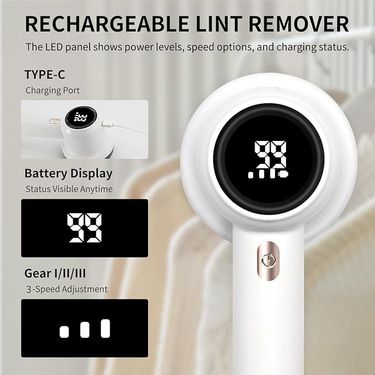Digital Display Lint Remover, New Hairball Trimmer With After-Sales Service For Home Fabric Care_voghion.com