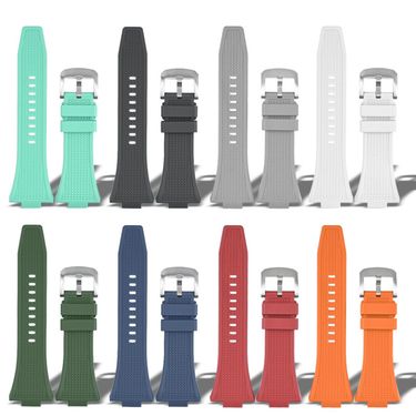 Fluorine rubber strap convex mouth 12mm men's and women's super player PRX watch chain watch accessories 1853_voghion.com