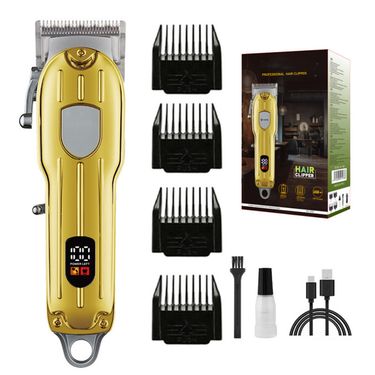 Professional Cordless Hair Clipper For Men & Pets - Titanium Alloy Blades, LCD Display, Rechargeable, Waterproof & Low Noise_voghion.com