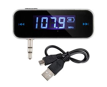 3.UX Wireless Hands-Free Car AUX FM Transmitter_voghion.com