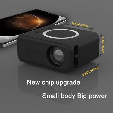 YT300 Mini Portable LED Ultra HD Wired Wireless Connection Mobile Home Theater Projector_voghion.com