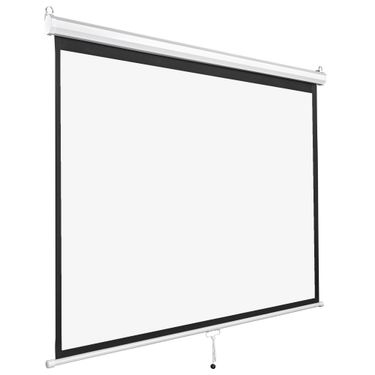 72in Diagonal 4:3 Manual Projector Screen_voghion.com