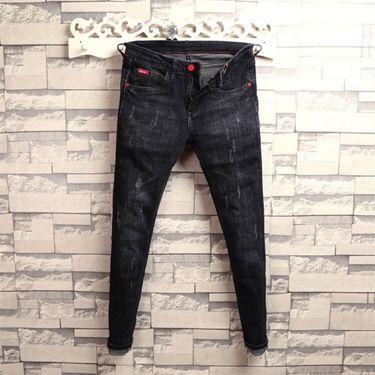 Men's Clothing Social Pants Spirited Tight Fitting Pants Autumn Jeans_voghion.com