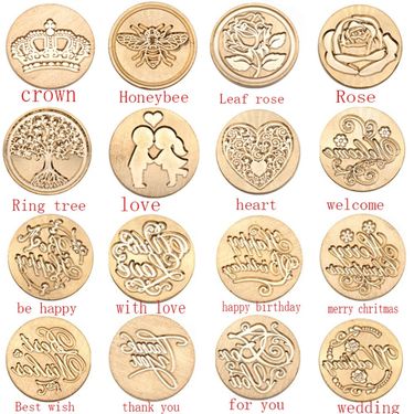 Happy birthday Wax Seal Stamp Wedding Party Birthday Invitation Stamp Letter Envelope Seal Wax Stamp & Stick Set_voghion.com