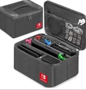 Super Switch Storage Case - Large Hard Shell Travel Bag For Switch Console & Accessories - Lightweight Nylon With Official Design_voghion.com