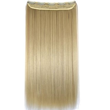 TOPREETY Synthetic Fiber Heat Resistant 120gr Straight 5 clips on clip in hair Extensions 5006_voghion.com