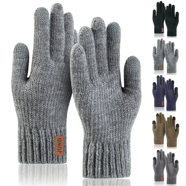 New Winter Knitted G TouchScreen High Quality Male Mitten Thicken Warm Wool Cashmere Solid Color Men Business_voghion.com