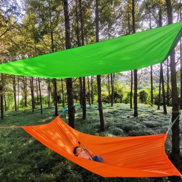 Outdoor Multifunctional Swing, Hanging Chair, Canopy, Camping Site Mat, Outdoor Indoo, Anti Rollover Four_voghion.com