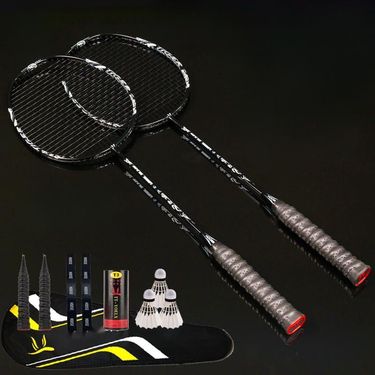 Badminton Racket Set Of Two Carbon Fiber Material For Adults And Children_voghion.com