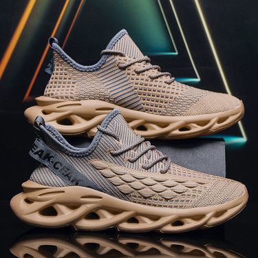 Men's Shoes large size fish scale flying woven sports shoes summer thick soled trendy men's shoes high quality cold sticky coconut shoes men_ipsvogv.com
