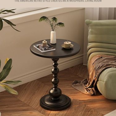 Light Luxury Sofa Living Room Home Coffee Side Corner Iron Art Bedside Storage Balcony Small Round Table_voghion.com